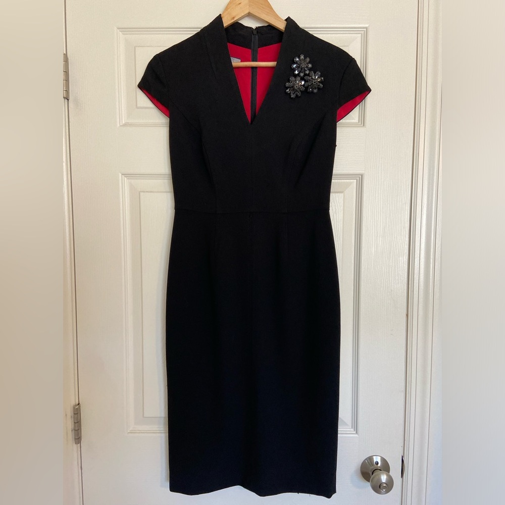 Anne Klein Black Cocktail Party Dress, Size 2